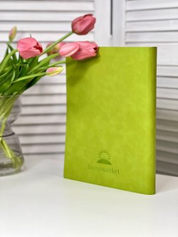 Блокнот А4 200л. (400страниц) в клетку без рамки Светло зеленый (К44-912КБР)