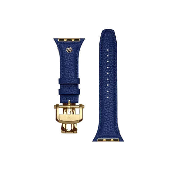 Ремешок для Apple Watch - Зернистая кожа - Синий