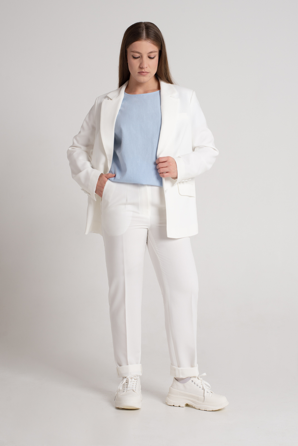 Жакет женский 3561зпб, белый #511Бел043561зпб