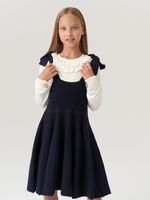 Сарафан школьный для девочки AT972-218 синий