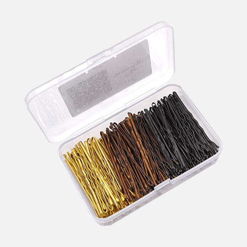 Невидимки в наборе IPARIKMAHER волнистые три цвета 50 мм 150 шт