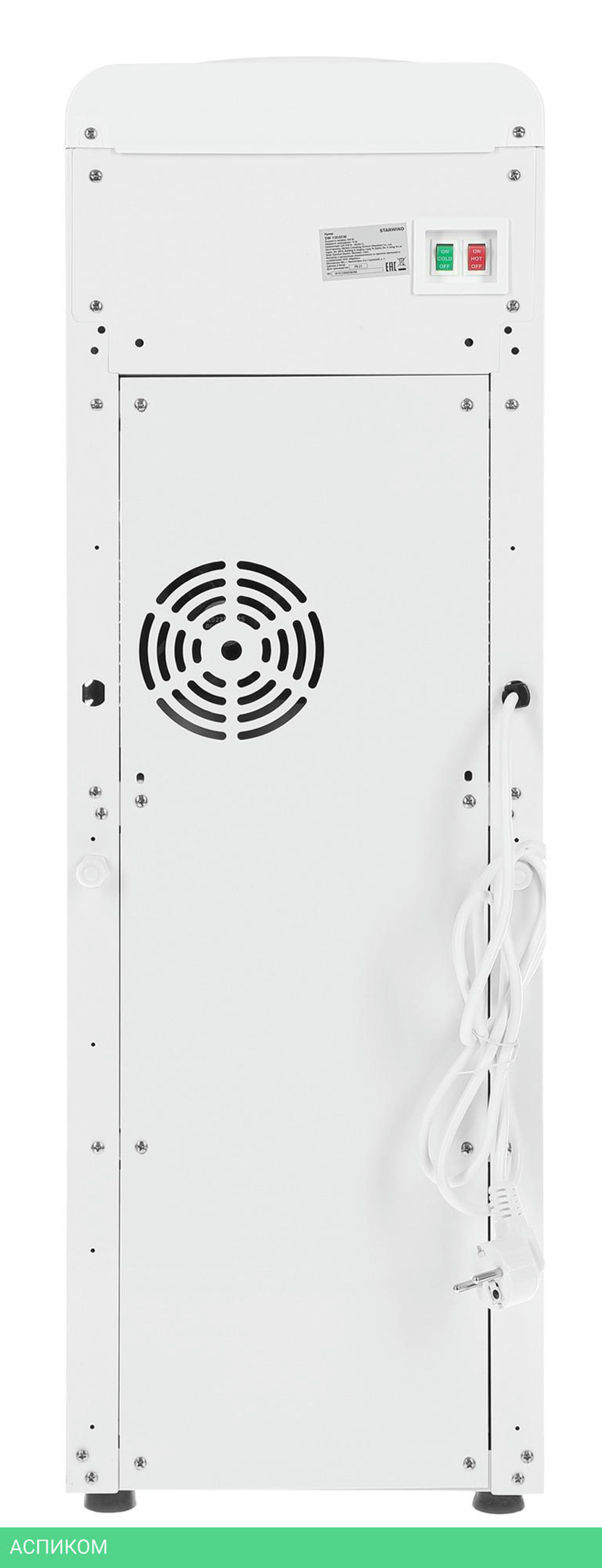 Кулер для воды Starwind SW-1003EW белый/черный