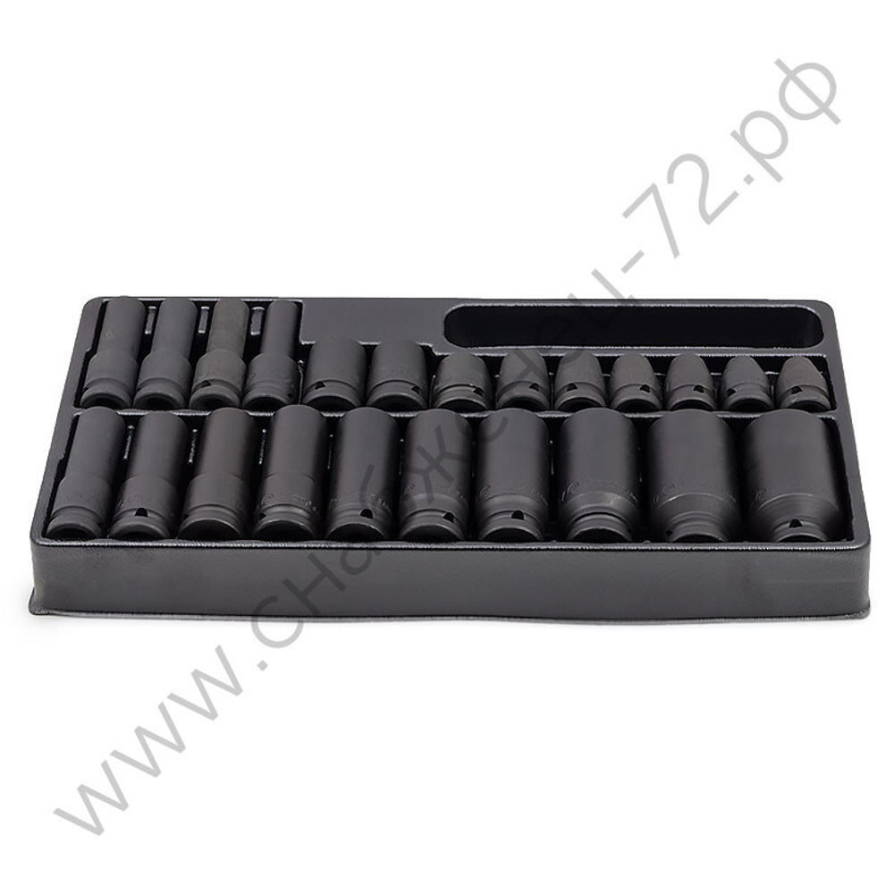 Набор длинных ударных головок 1/2" Hans в ложементе, TT-60