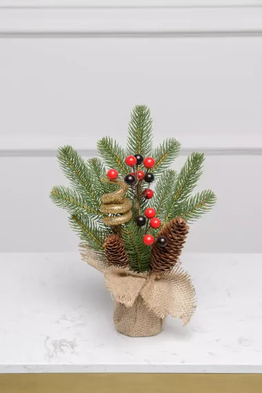 Хвойный букет Лесная Ягодка, красный, ЕлкиТорг (29027)