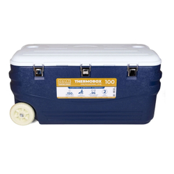 Контейнер изотермический Camping World Thermobox 100L с колёсами (тёмно-синий)