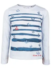 Нежно-голубой лонгслив Marc O'Polo