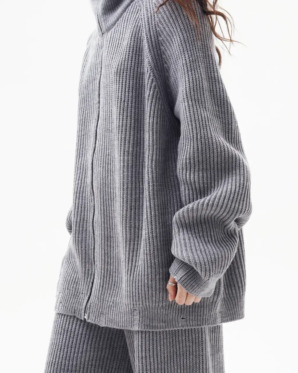 Свитер на молнии WARM GRAY
