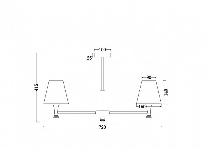 Потолочная люстра Freya Perfetto FR5098PL-05BBS