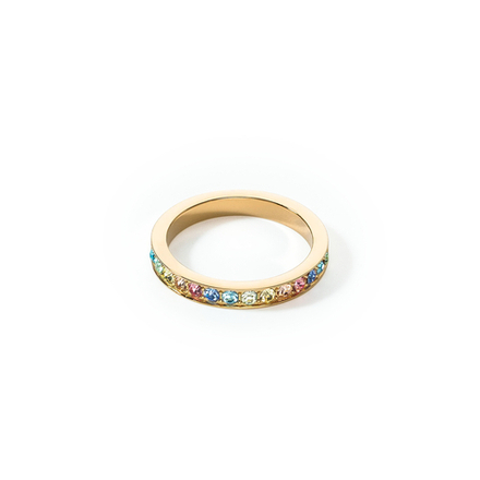 Кольцо Coeur de Lion Multicolour Pastel Gold 0127/40-1590 56