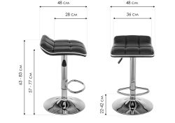 Барный стул Fera black / white