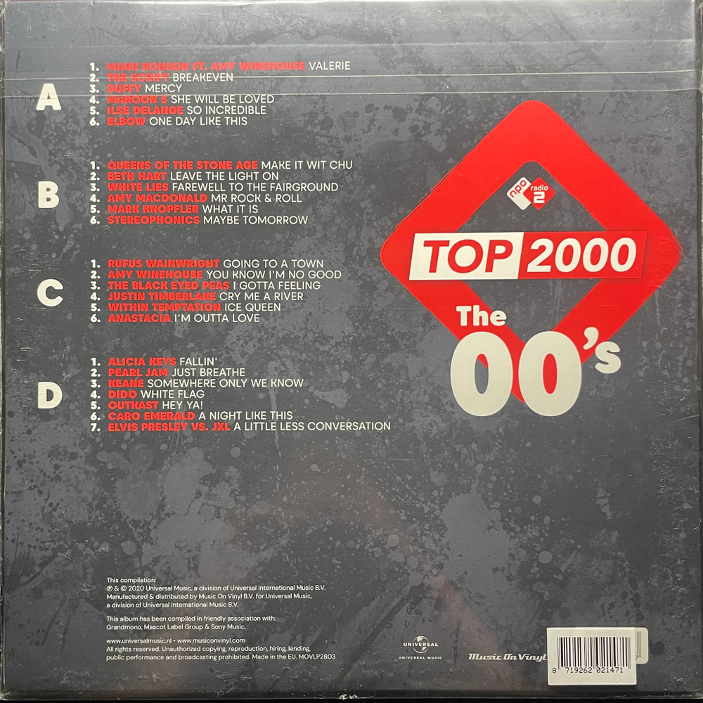 Cборник Top 2000: The 00's 2LP (Голландия 2021г.)