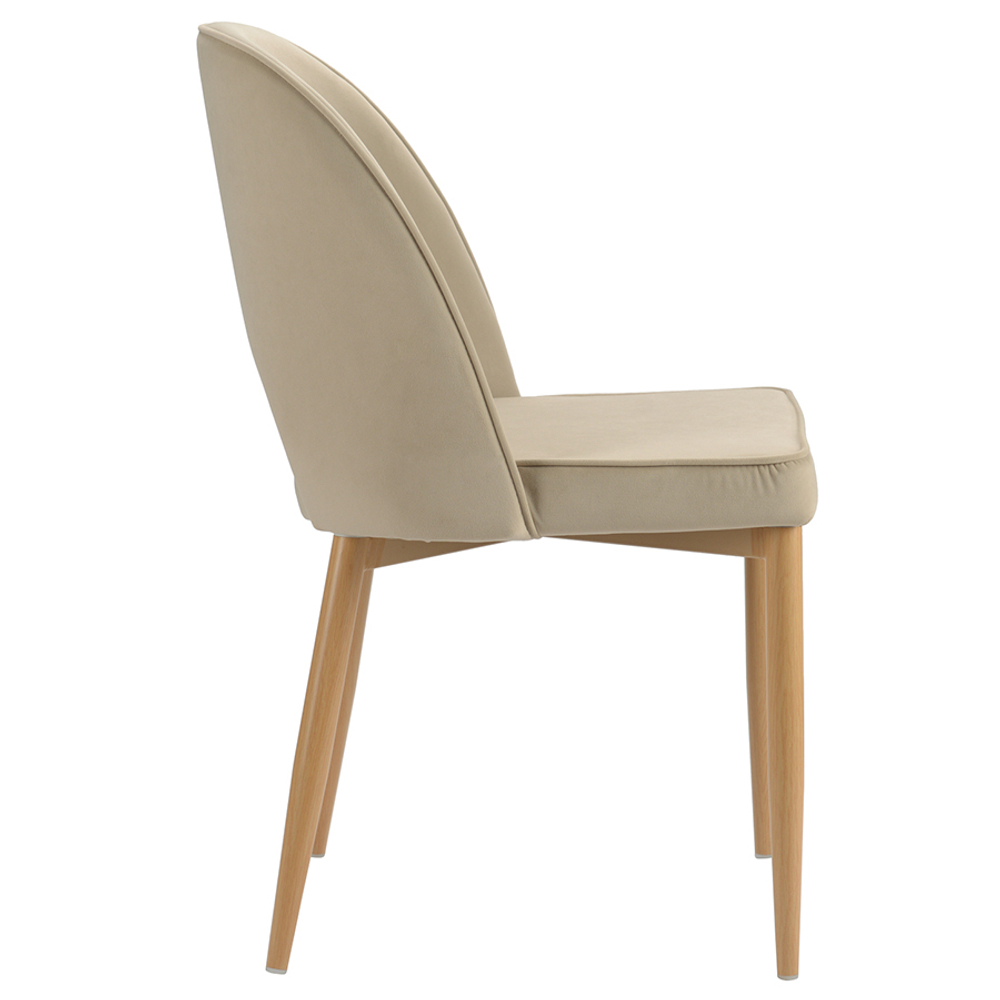 Стул evelyn, велюр, бежевый