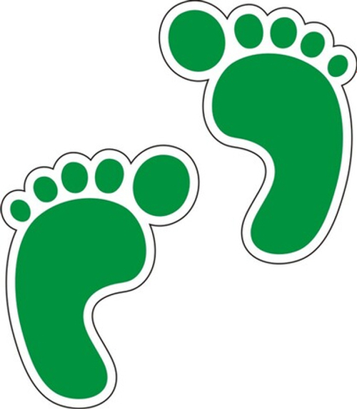 Наклейка "След ступни"