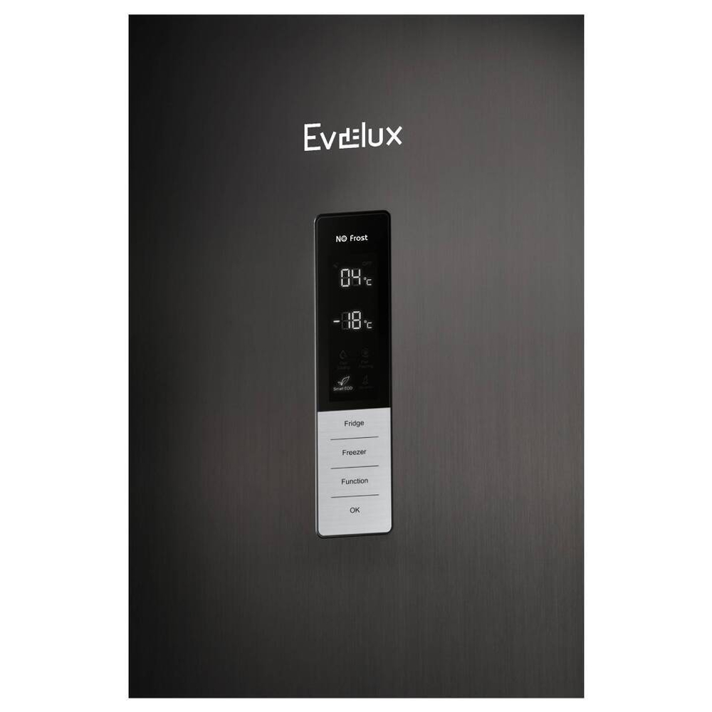 Холодильник с нижней морозилкой Evelux FS 2201 DXN
