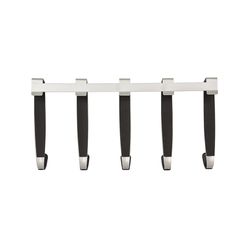 Вешалка надверная Schnook, черная-никель, 43 см, 5 крючков