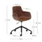 Рабочее кресло на колесиках Tissiana коричневое