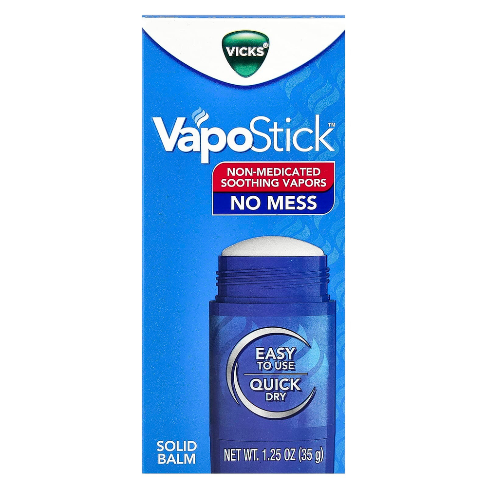 Vicks, VapoStick ™, твердый бальзам, 35 г (1,25 унции)