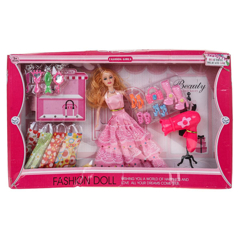 Кукла тип модель, с аксесс. коробка 01328