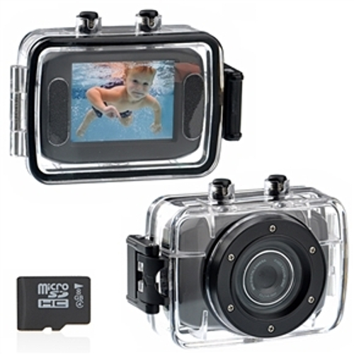 Экшн-камера Sport Cam DV123, Full HD, 32 Гб, аквабокс, до 1,3 ч