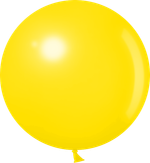 Шар (24''/61 см) Желтый, пастель, 1 шт.