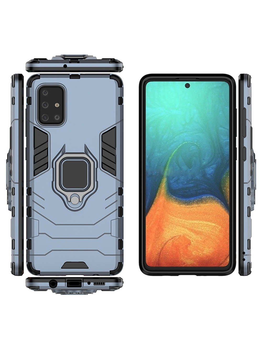 Противоударный чехол с кольцом Panther Case для Samsung Galaxy A71