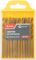 Сверло по металлу Cutop EXPERT, 3,3х65 мм (10 шт) 53-471
