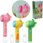 Мыльные пузыри «Жираф», 31*10 см, 60 мл, на батарейках (АА 4 шт, в компл не входят)