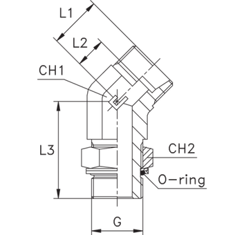 Штуцер FRG45 DL12 BSP 3/8 (корпус)