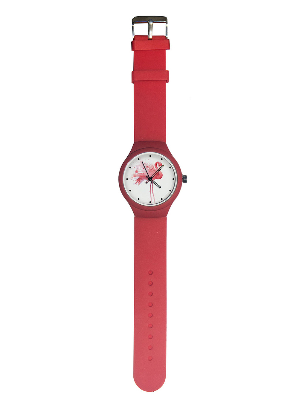 Часы наручные Фламинго № 2 красные