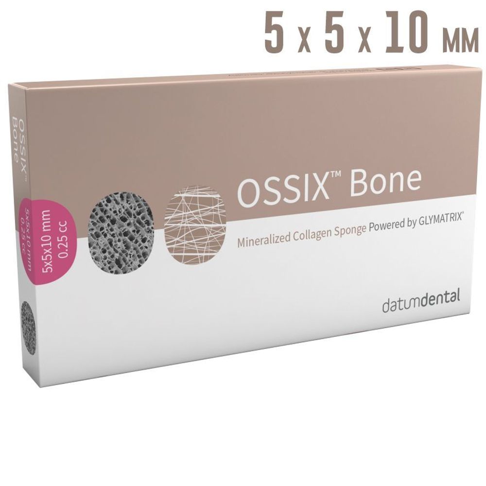 OSSIX Bone 5*5*10мм-губчатый оссифицируемый блок, Datum Dental ОХВ0250