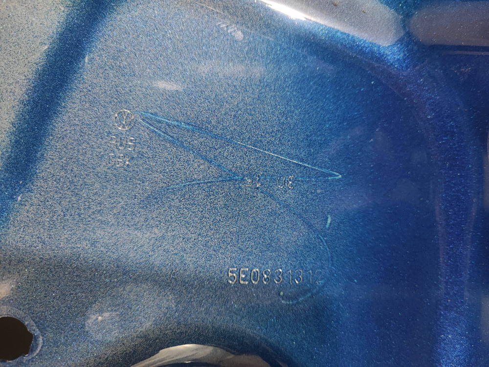 Дверь передняя правая Skoda Octavia 3 (A7) 13-20 Б/У Оригинал 5E0831052B