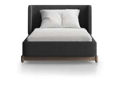 Кровать Basic спальное место 90*200 см (серый, букле)