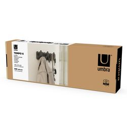 Вешалка настенная Tempo, 6 крючков, черная