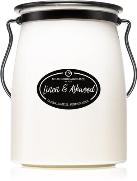 Milkhouse Candle Co. Creamery Linen & Ashwood - Ароматическая свеча Butter Jar /   624  g  / GTIN 849564010120