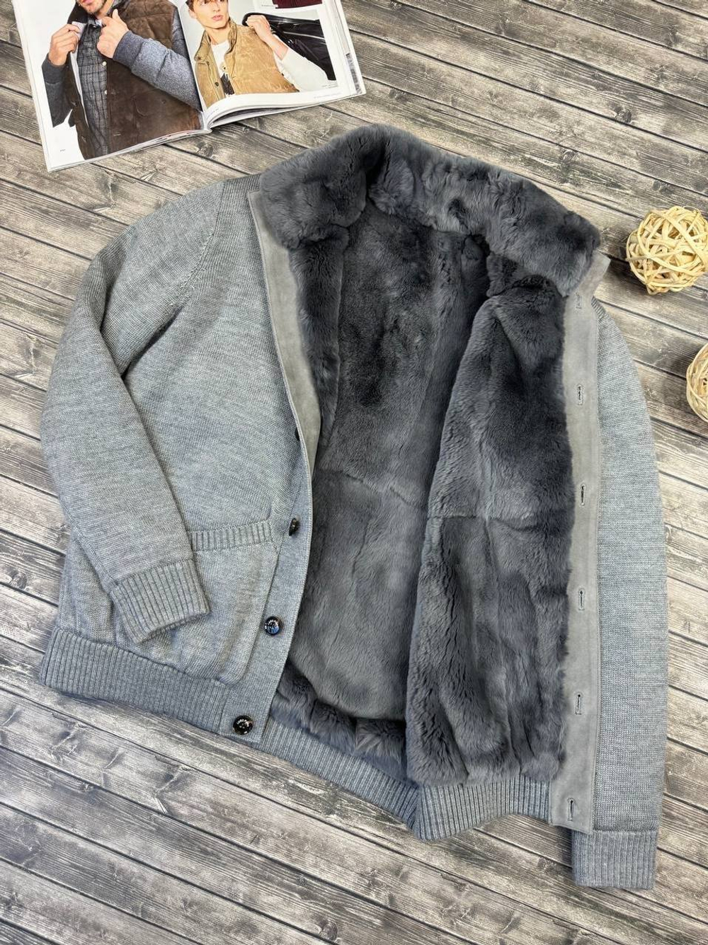 Кардиган с мехом Loro Piana
