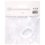 Бант для волос 8х10 см, 10х12 см, 8 см на резинке, белый, АССОРТИ, MONTE VITA, 457117