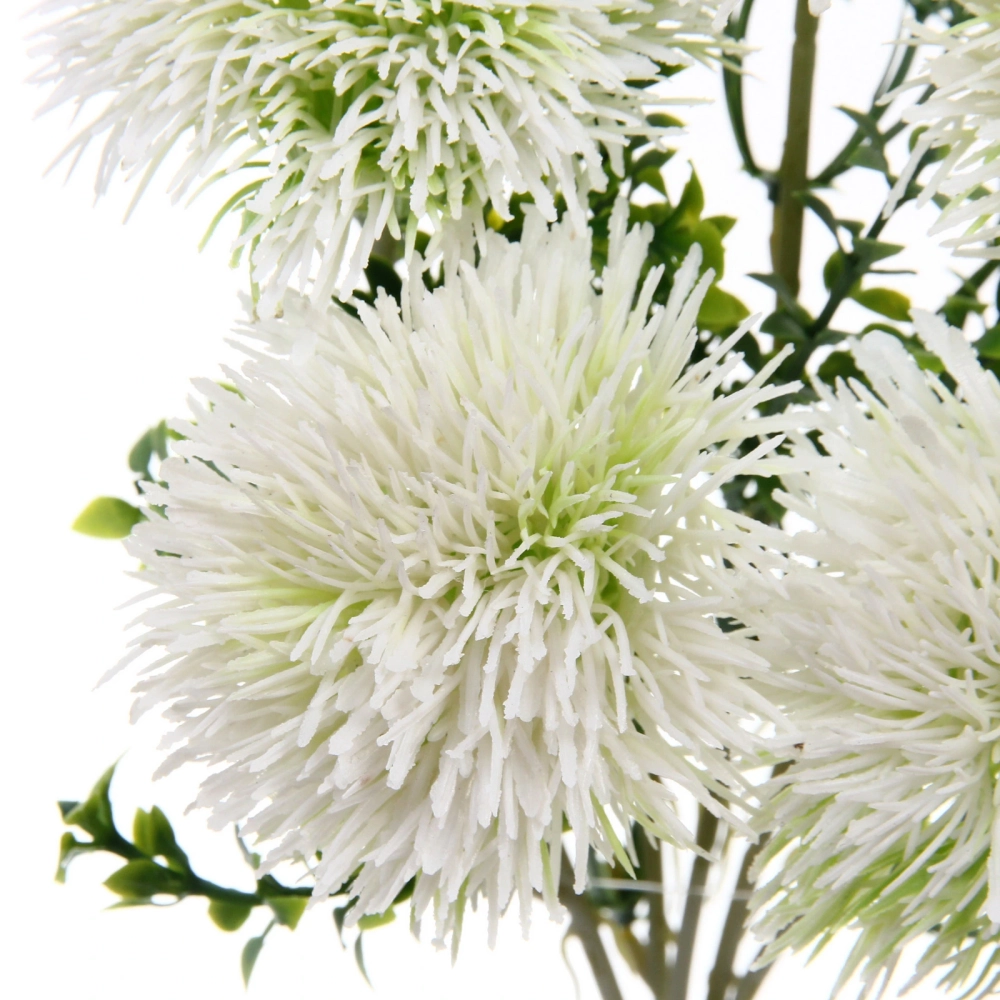 Искусственные цветы «Волшебство лета» 32см Одуванчики 5 цветков белые