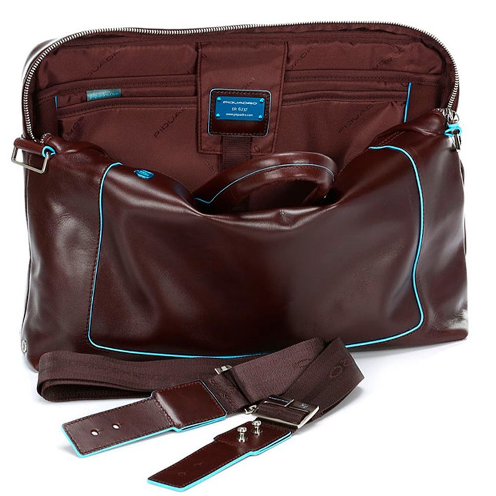 Сумка Piquadro Blue Square коричневая телячья кожа (CA3335B2/MO) 5