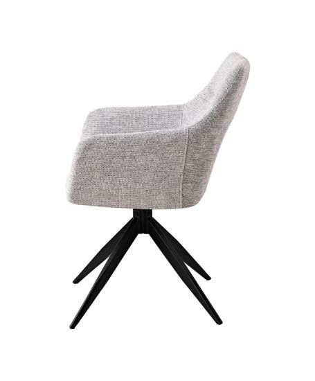 Стул обеденный поворотный Eva светло-серый