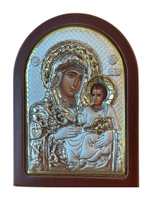 Икона Богородицы Иерусалимская в посеребреном окладе