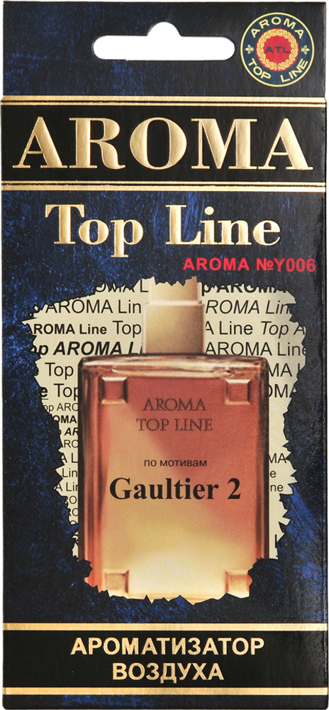 Ароматизатор для автомобиля AROMA TOP LINE №u006 GAULTIER2 картон