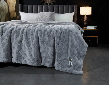 Плед 160х220 Sofi De MarkO Бернард светло-серый