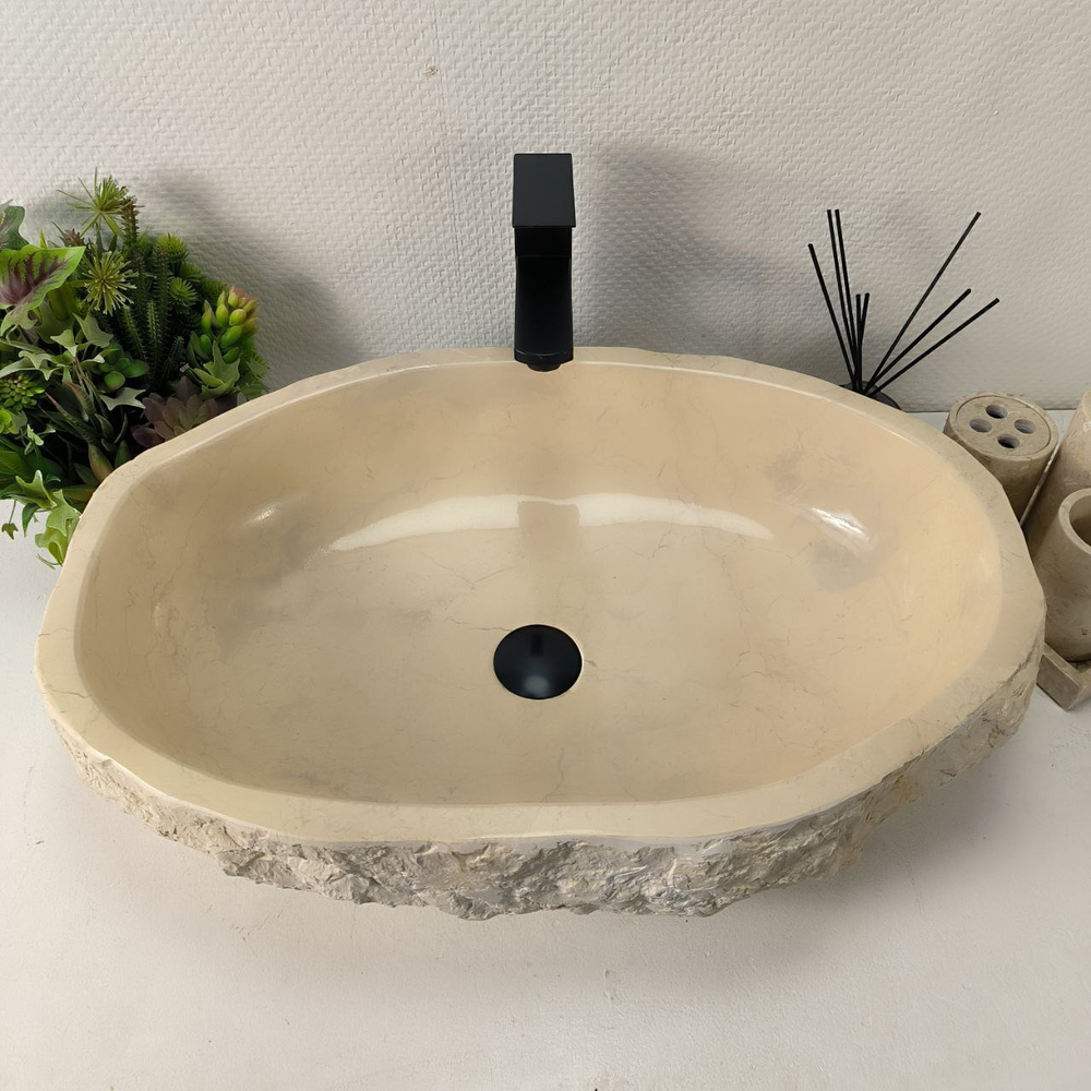 Раковина из мрамора Erozy Cream EM-64947 64*43*16 0880