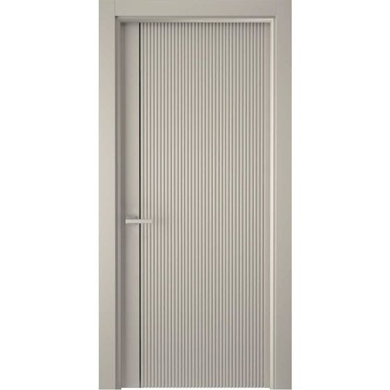 Фото двери Лайн-1 галечно-серая эмаль глухая