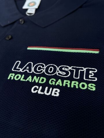 Мужское теннисное поло Lacoste Roland Garros Club - небесный