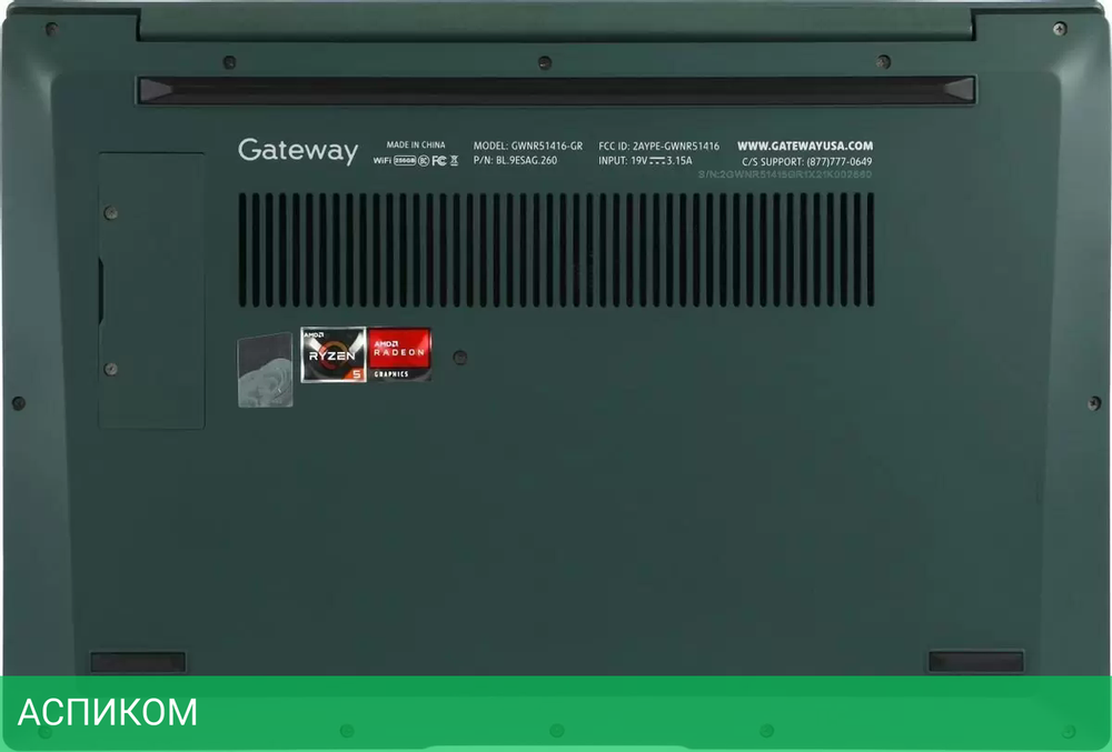 Ноутбук Gateway Ultra Slim 14 GWNR51416-GR