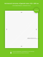 Натяжные потолки: 9.6 м2, 8.4 м2, 10.3 м2, 12.3 м2, 4.1 м2, 1.9 м2