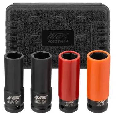 Головки ударные тонкостенные, набор 4пр., 1/2''(6гр.) JBC JBC-4032TH44