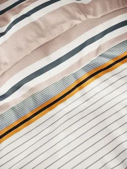 Постельное белье перкаль Сказка "Аляска/Аляска (компаньон)" 2-спальное Наволочка 50х70 см 2 шт Простынь на резинке 160x200 см Пододеяльник 175x215 см