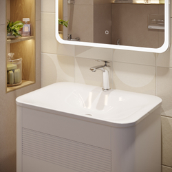 Смеситель для раковины STWORKI Гётеборг S03010CR + донный клапан SW-001CR хром